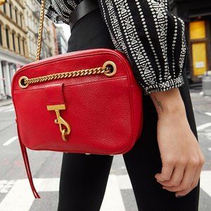 Rebecca Minkoff Lou Chain Handle Shoulder Bag *Red*